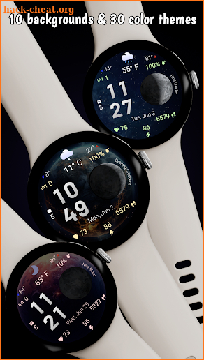 Moon & Weather watchface screenshot