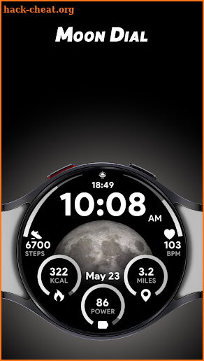 Moon Dial - Watch face screenshot