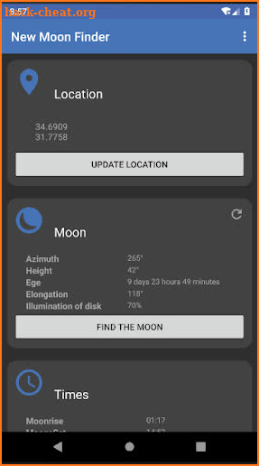 Moon Finder screenshot