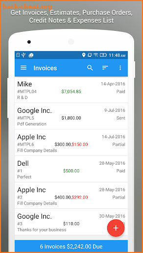 Moon Invoice - Easy Invoicing & Accounting App screenshot