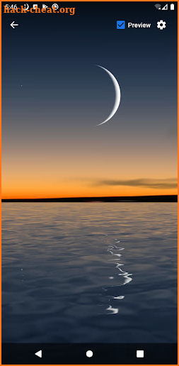 Moon Over Water Live Wallpaper screenshot