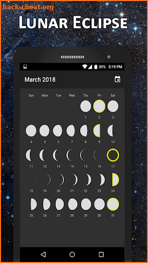 Moon Phase & Lunar Eclipse: Lunar Calendar screenshot