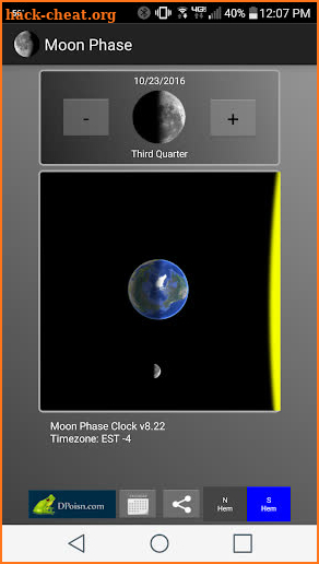 Moon Phase Widget Free screenshot