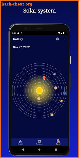 Moon phases - Galaxy, Sun Info screenshot
