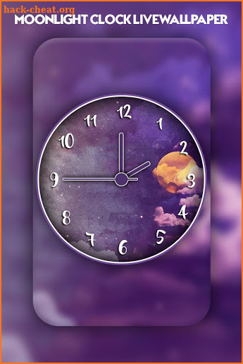 Moonlight Clock Live Wallpaper screenshot