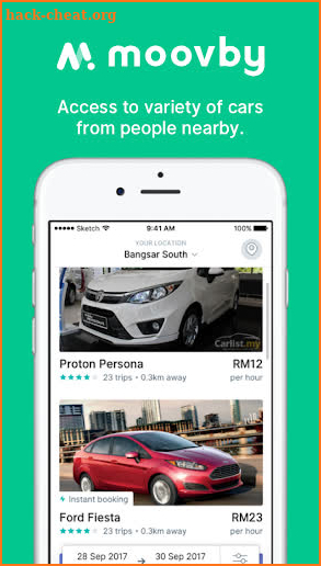Moovby - Rent your neighbour's cars screenshot