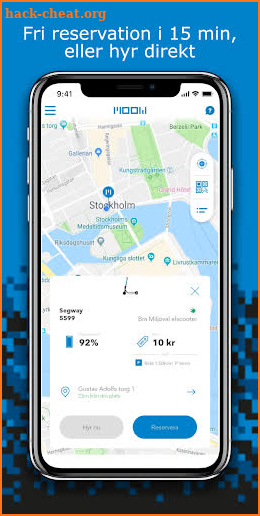 MOOW Stockholm - electric scooters screenshot