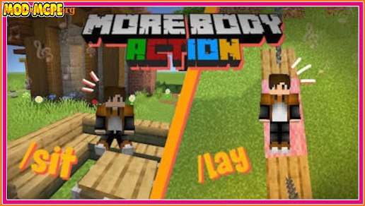 More Body Actions Mod for MCPE screenshot