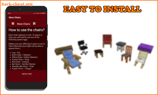 More Chairs for MCPE screenshot