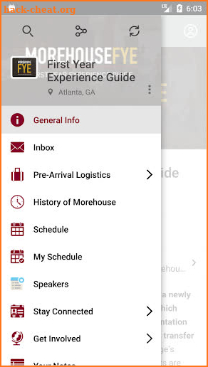 Morehouse Guide screenshot