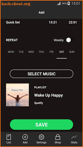 Mornings - Alarm for Spotify screenshot