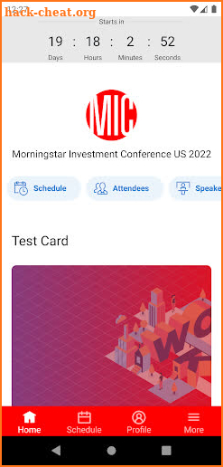 Morningstar Events screenshot