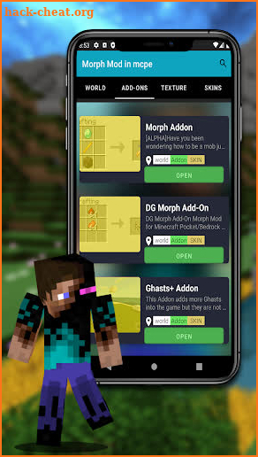Morph Mod in mcpe screenshot