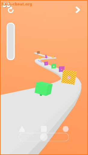 Morph On Spline: Jelly games. Geometry world screenshot