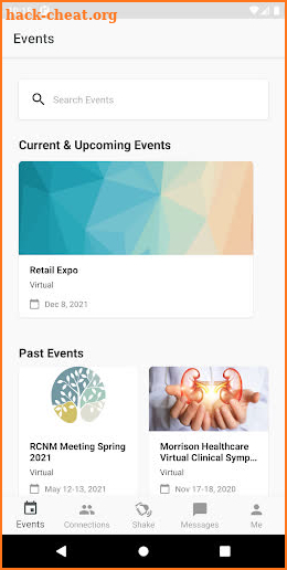 Morrison Healthcare Events screenshot