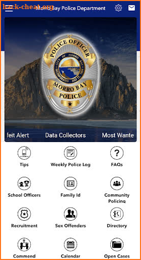 Morro Bay Police Department screenshot