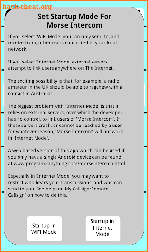 Morse Code Intercom screenshot