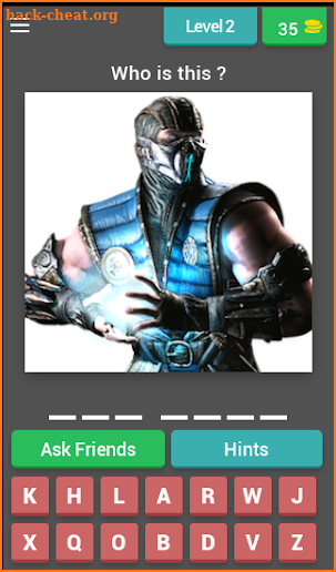 Mortal Kombat Charatcers Quiz Game screenshot