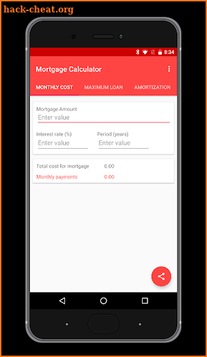 Mortgage Calculator for Android screenshot