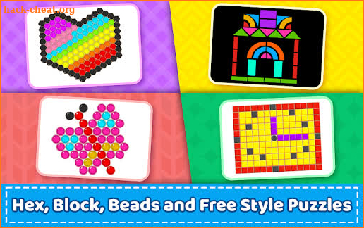 Mosaic Puzzles Art Game - Block Beads & Hex Puzzle screenshot