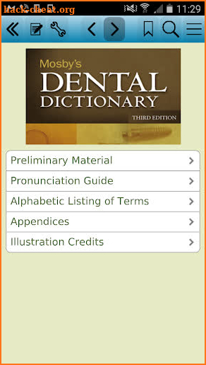 Mosby's Dental Dictionary, 3e screenshot