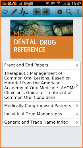 Mosby's Dental Drug Reference screenshot