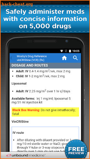 Mosby's Drug Reference screenshot