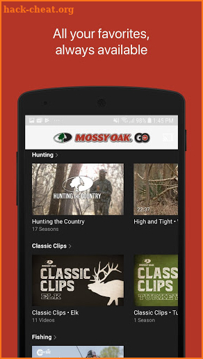 Mossy Oak Go: Free Outdoor TV screenshot