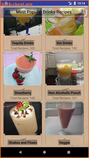Most Popular Drinks Recipes screenshot