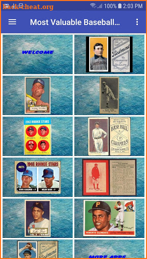 Most Valuable Baseball Cards screenshot