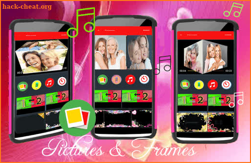 Mother Day Video Maker With Music And Flower Frame screenshot