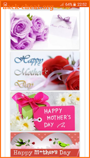 mother's day 2018 greeting cards creator + quotes screenshot