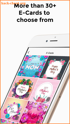 Mother's Day Greeting Cards @ E-Cards screenshot