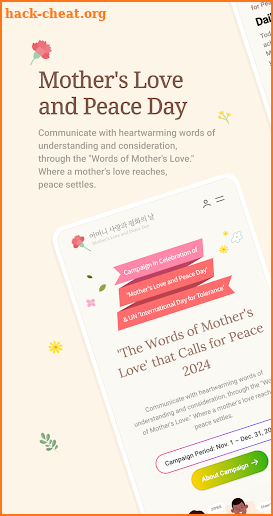 Mother’s Love and Peace Day screenshot