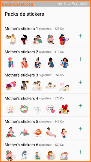 Mother's Stickers For WhatsApp screenshot