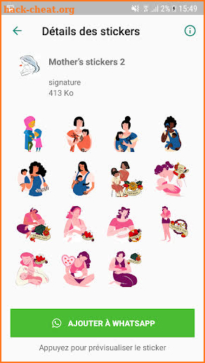 Mother's Stickers For WhatsApp screenshot