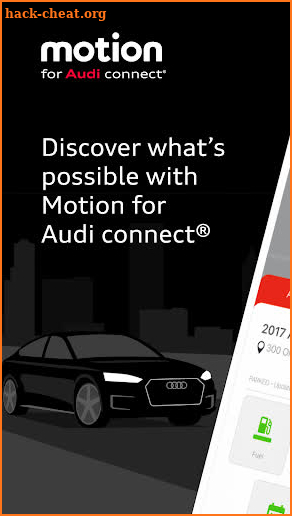 Motion for Audi connect screenshot