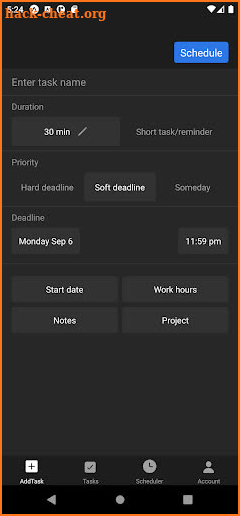 Motion: Tasks and Scheduling screenshot