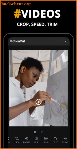 MotionCUT video editor - text, music, video maker screenshot
