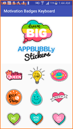 Motivation Badges Keyboard Stickers for Gboard screenshot