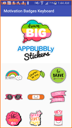 Motivation Badges Keyboard Stickers for Gboard screenshot