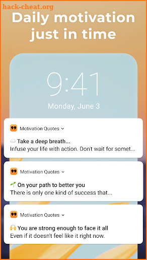 Motivational positive quotes screenshot