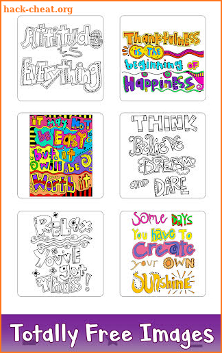 Motivational Quotes Color by Number: Coloring Book screenshot