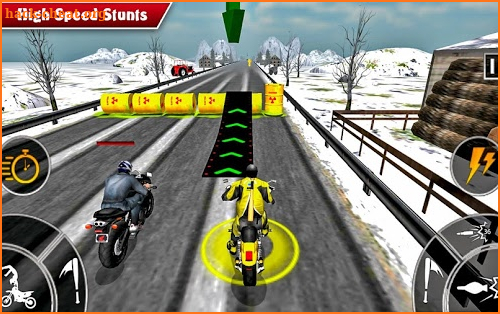 Moto Bike Attack Race 3d games screenshot