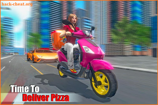 Moto Bike Pizza Delivery 2019 – Girl Food Game screenshot