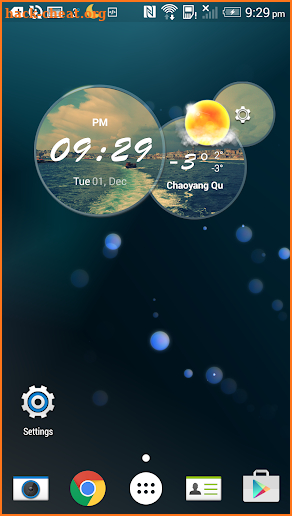 Moto Blur Style Weather Clock screenshot