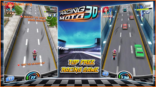 Moto Racing 3D Game screenshot