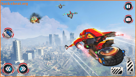 Moto Robot Transformation: Robot Flying Car Games screenshot
