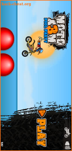 Moto X3M Pool Party game screenshot