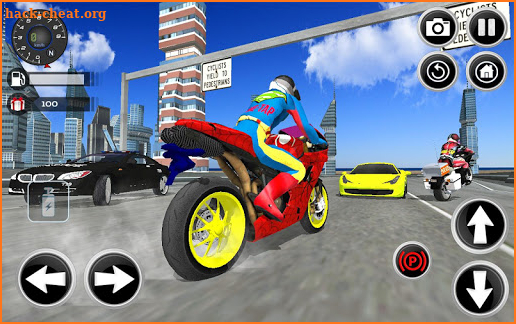 Motorbike Stunt Super Hero Simulator screenshot